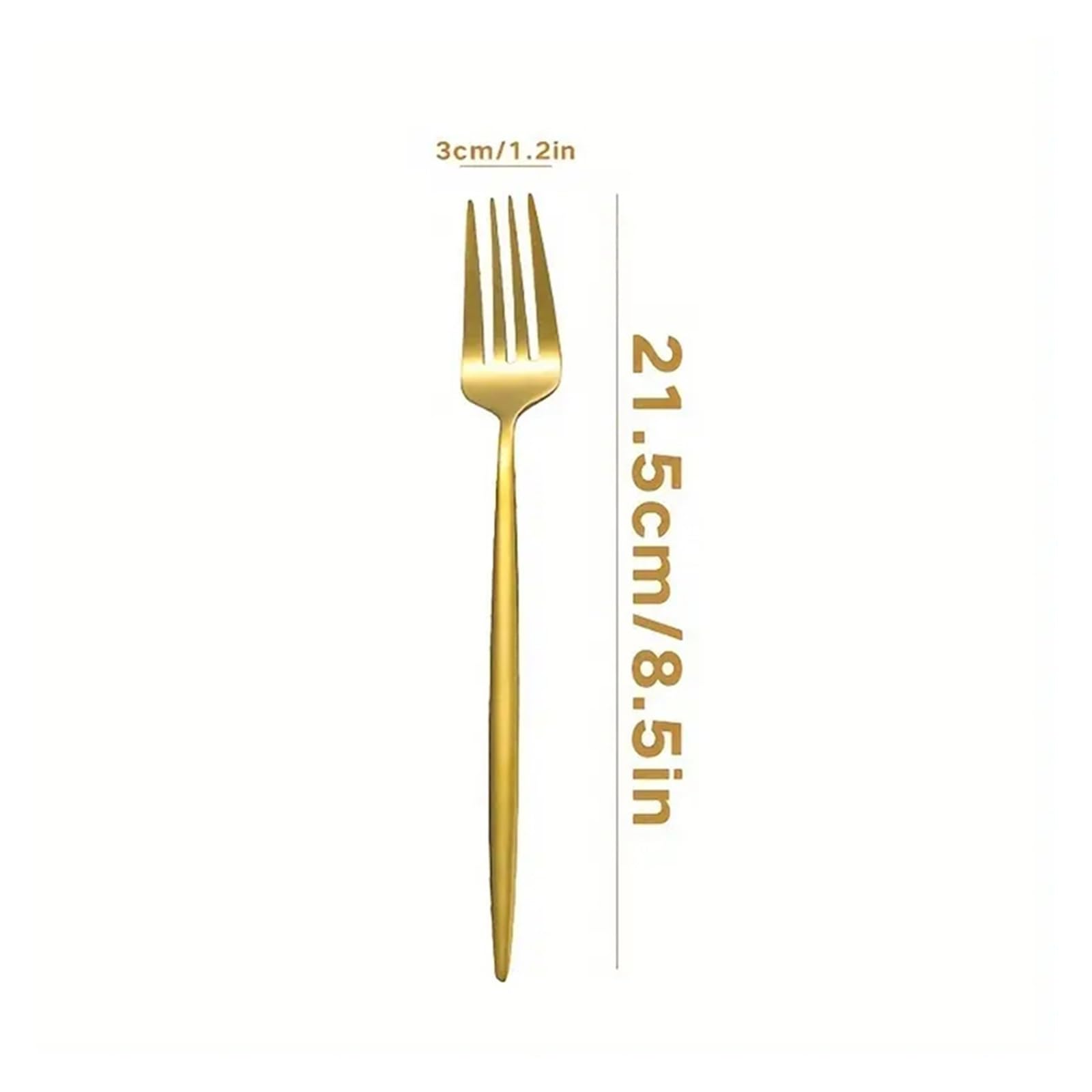 Tenedor de cena de acero inoxidable, cuberteria de mesa multiuso