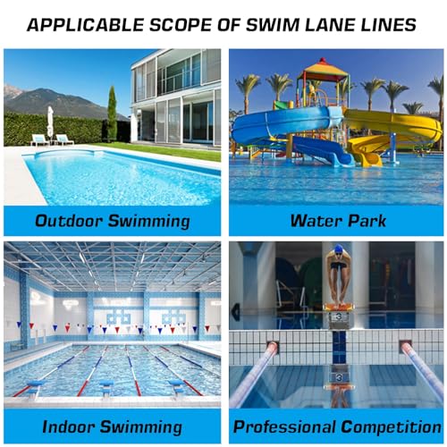 Corde de séparation de sécurité piscine de 1 à 18m pour délimiter le bassin de jardin - 8