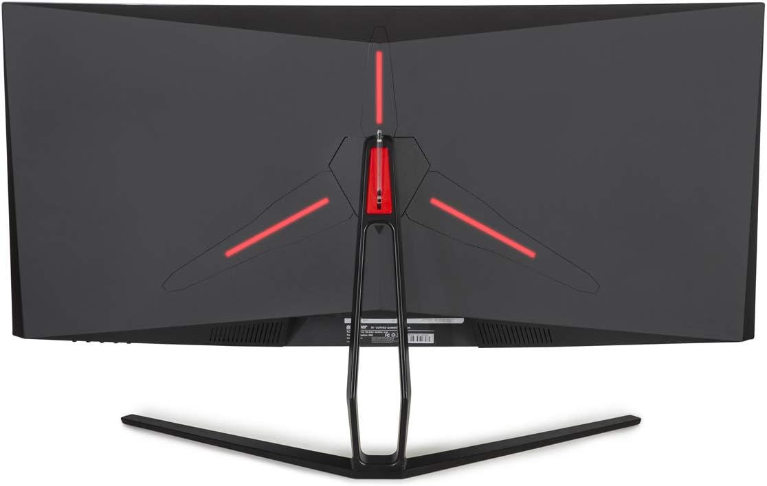 Exсluѕіvе Sресіаl Deco Gear 35 Curved Ultrawide LED Gaming Monitor 21:9 Aspect Ratio, Crisp 2560 x 1080 Resolution, 16.7 Million Colors, 75 HZ Refresh Rate, 2000:1 Contrast Ratio, (HDMI, DVI, and DP Connections)
