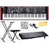 Roland V-STAGE 76 Performance Keyboard Bundle with Adjustable Stand, Bench, Sustain Pedal, Dust Cover, Austin Bazaar Instructional Video, and Polishing Cloth