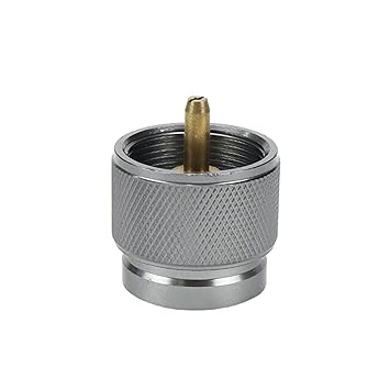 Bisbai Camping Stove Adapter Propane to Butane Adapter Outdoor Propane Small Tank Input EN417 Lindal Valve Output, Gray