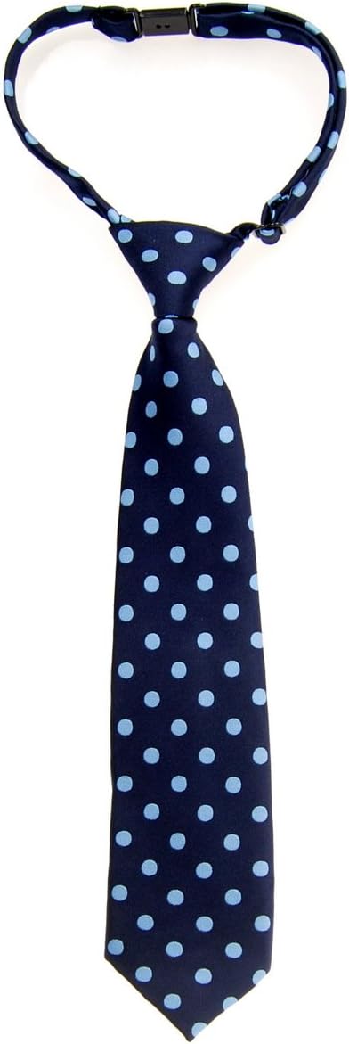 Retreez Classic Polka Dots Woven Microfiber Pre-tied Boy's Tie