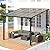 U-MAX 8' x 10' Outdoor Pergola Gazebo, Wall-Mounted Lean to Metal Awnings Gazebos on Clearance for Patio, Large Panel Roof Pergolas and Gazebo for Outdoor Use