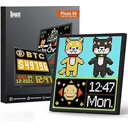 Amazon.com: Divoom Times Gate Silver+Pixoo 64，RGB LED Display