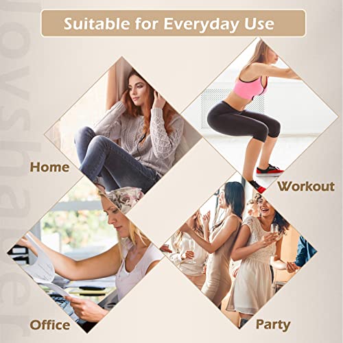 Joyshaper Slip Shorts For Under Dresses Women Seamless Boyshort Panties Anti Chafing Thigh Bands Underwear #3 White-Lace Medium #TOP4