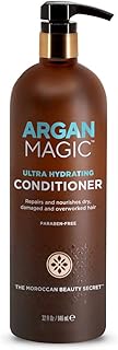 Argan Magic Ultra Hydrating Conditioner | Repairs and Protects Dry, Damaged Hair | Improves Hair Health | Safe for Color Treated and Chemically Treated Hair | Made in USA, Paraben Free, Cruelty Free (32 oz)