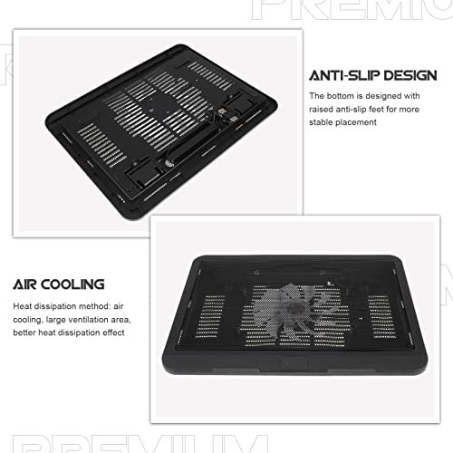 Base Refrigerante para Laptop Ergonomica Artibetter Negra miniatura 7