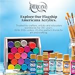 DecoArt Americana Acrylics Paint, Set of 18 Popular Colors, 2 fl oz Bottle (Pack of 18)