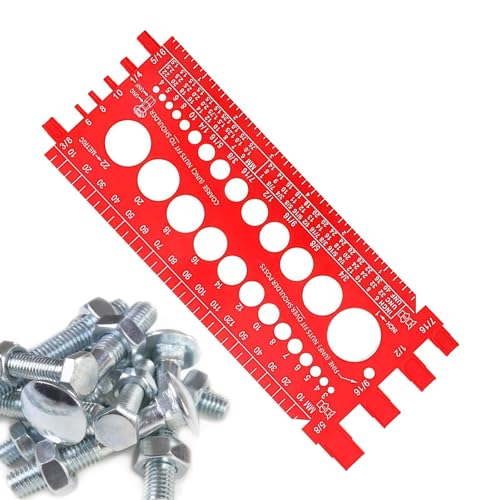 Misuratore di vite e dadi, strumento di misura per filettatura, strumento di misurazione manuale multifunzione per professionisti e fai da te, strumento di misurazione portatile