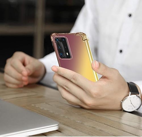 Miniatura 6 de Funda protectora para Huawei P40 Pro, ELS-N04 ELS-NX9, lindo degradado transparente delgado, a prueba de golpes, suave, flexible, TPU trasero para