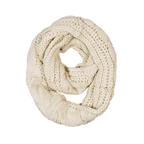 TrendsBlue® Premium Winter Twist Knit Warm Infinity Circle Scarf - Diff Colors