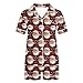 Women's Cute Christmas Pajamas Set Short Sleeve Xmas Top and Shorts 2 Piece Button Down Pjs Lounge Sleepwear
