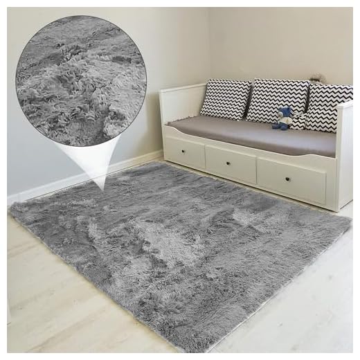 Amazinggirl Matta med hög lugg, vardagsrumsmatta, lång lugg – mattor för vardagsrum, fluffig, lurvig sovrumsmatta