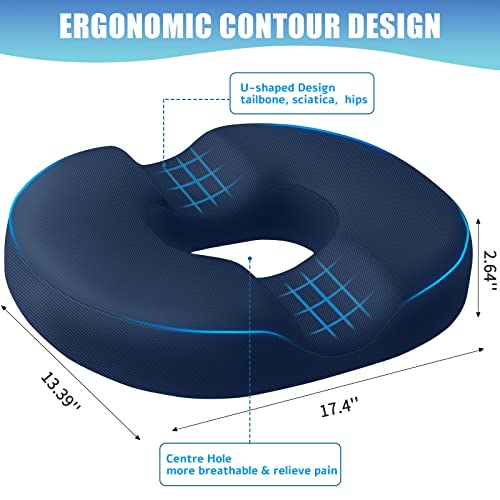 Coussin de siège en forme de donut BlissTrends pour chaises de bureau