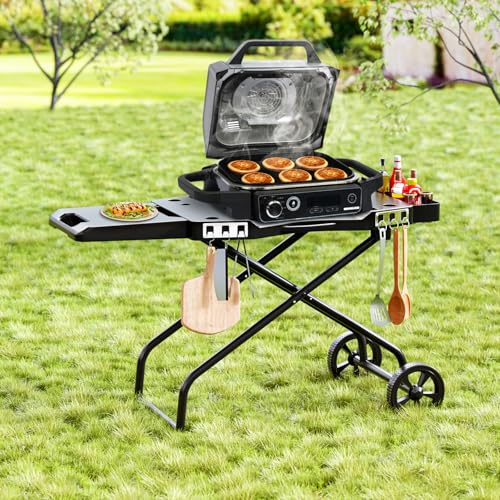 Portable-Grill-Cart-for-Ninja-OG701-OG751-Collapsible-Outdoor-Grill-Stand-for-Ninja-Woodfire-Grill-Fits-Ninja-OG700-Series-Traeger-RangerPit-Boss-1069710724-and-22-Blackstone-Griddle Portable Grill Cart for Ninja OG701 OG751 Collapsible Outdoor Grill Stand for Ninja Woodfire Grill Fits Ninja OG700 Series Traeger RangerPit Boss 1069710724 and 22 Blackstone Griddle