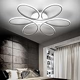 LED Lámparas de techo dormitorio de cama de matrimonio dormitorio de cama Romantica cálida Camera de bodas la niña moderna iluminación de salón moderna Luces de techo, White light