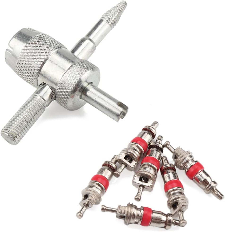 1Set Automotive Tire Valve Core Replacement Durable Tire Tools Detaching Tools for Easy Installation Cars Trucks Motorcycles