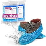 ARNOMED Surchaussures jetables, Couvre-chaussures bleus CPE 200 pièces, Sur chaussure jet...
