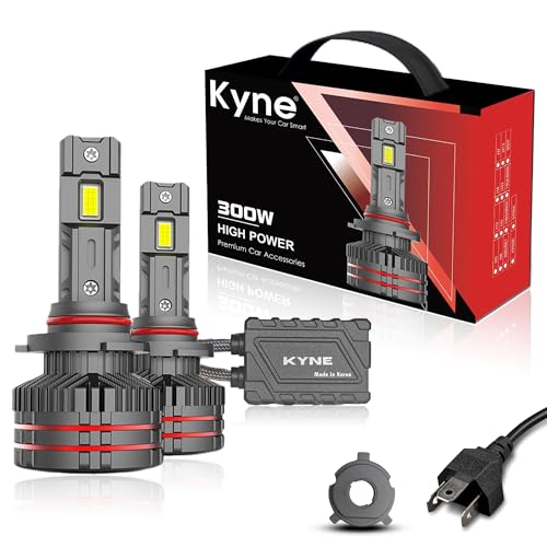 Image of KYNE 300W High Power Premium LED Headlights Bulb - H4 /H19 6000K Cool White, 30,000 Lumens Ultra-Bright, IP65 Waterproof with 2 YEAR WARRANTY (2 Year Warranty, H4 /H19)