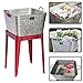 Backyard Expressions - 17 Gallon Metal Galvanized Tub - Can be Used as a Large Party Beverage Tub, Wash Tub or a Galvanized Planter for Outdoors