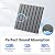 12 Pack Sound Proof Foam Panels for Walls, Acoustic Panels with Self-Adhesive 12" X 12" X 0.4" Slatted Soundproof Wall Panel, High Density Sound Absorbing Panel for Gaming Recoding Studio Decor-Black