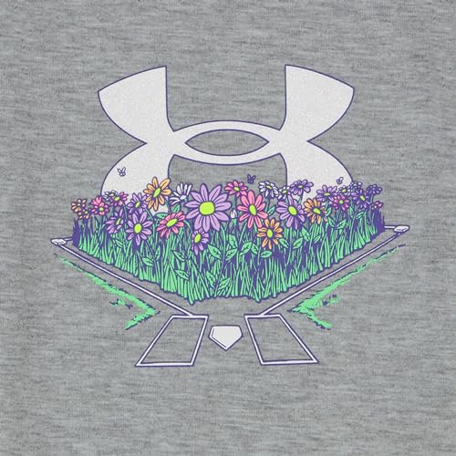 Image of Under Armour Girl's 2-piece Short Sleeve Tee and Shorts Set, Lightweight and Comfortable