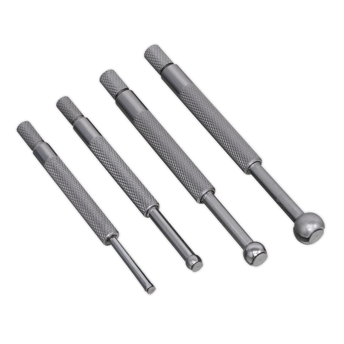 Sealey Small Hole Gauge Set 4Pc - 3mm to 13mm - For Measuring Holes, Slots, Grooves & Recesses