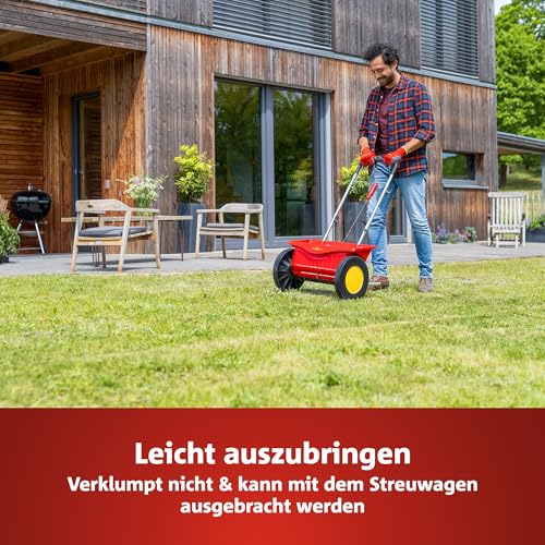 WOLF-GARTEN Rasen-Langzeitdünger „Premium“ LE 450 (mit Langzeitwirkung für 120 Tage, ohne Stoßwachstum, stärkt die Abwehrkräfte & Belastbarkeit des Rasens, ausreichend für 450 m2) 3830046