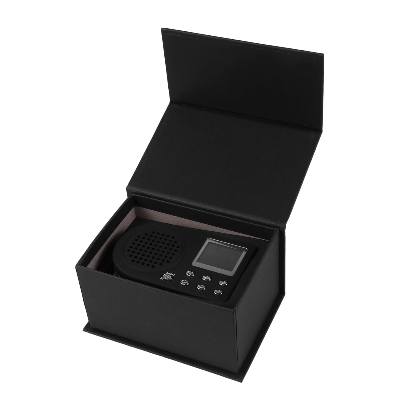 Lettore Mp3 Portatile Modello 360 in Plastica Nero con Clip | Riproduzione Sonora Esterna, Cavo USB Incluso, Regalo per Famiglia e Amici