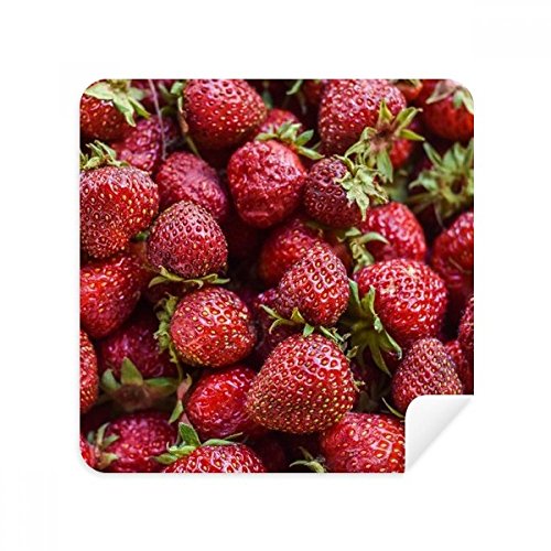 Fraise rouge essuie-lunettes en suédine DIYthinker pour écran de téléphone portable