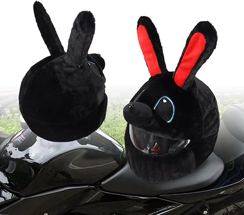 Miniatura 3 de Lindo Casco de Motocicleta con Dibujos Animados, Gorra de Motocicleta con Felpa, Funda para Casco de Moto, Casco de Montar al Aire Libre con