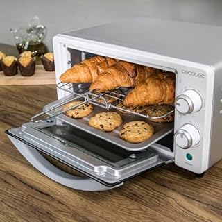 Cecotec Forno da tavolo Bake&Toast 1090 White, 10 l, 1000 W, timer 60 min, temperatura regolabile fino a 230 °C, teglia, griglia e pinze.