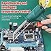 Internally Heated Industrial Laser Welding Tools For Industrial Home,Multi-Function Soldering Iron Soldering Gun Kit,Automatic Corded Internally Heated Industrial Laser Welder (Black)