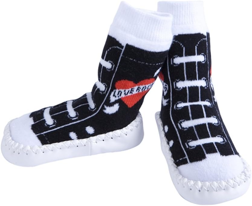 JazzyToes Baby Slippers-Rock & Roll Love Rocks Sneakers