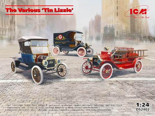 ICM DS2402 1/24 Ford Tin Lizzie Set de 3 Piezas Modelo de Plástico (Automotriz) miniatura 7