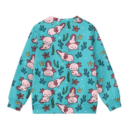 Image of Girls Cardigans Sweater Long Sleeve Crew Neck Button Down Sweaters School Outerwear for Kids Fall Winter Tops