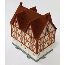 Outland Models Train Railway Layout Half Timbered House Medium Z Scale 1220