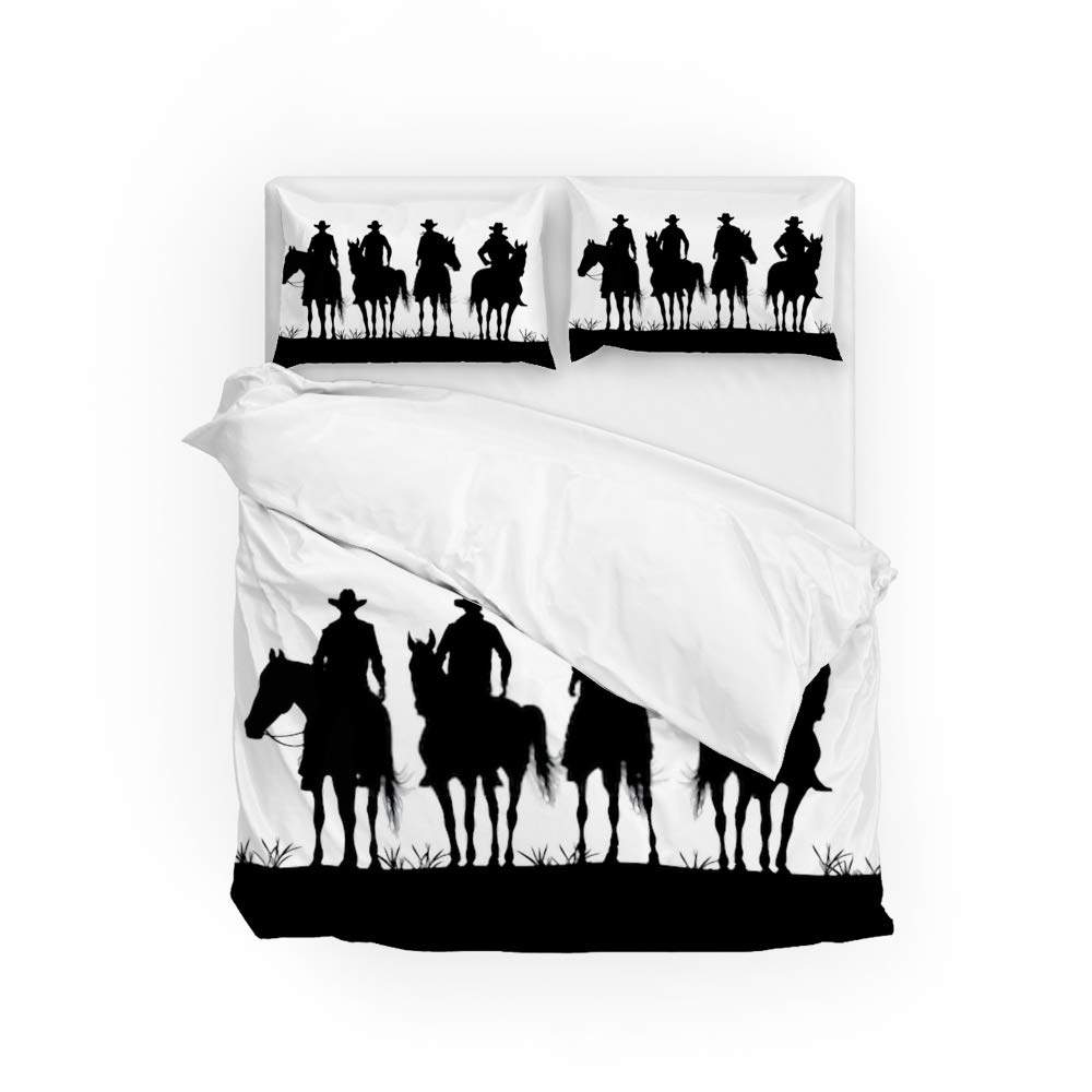Parure de lit légère ambiance Cowboy Premium pour habiller un lit adolescent Long Twin
