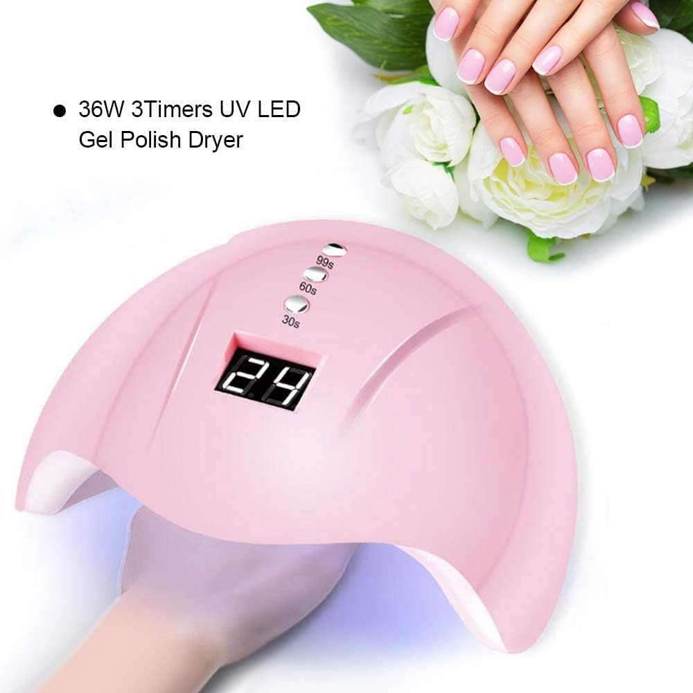 Nail Art Lamp UV LED Nail Lamp 36W Nail Dryer 3 Timers Gel Polish Dryer Auto Sensor USB Charging