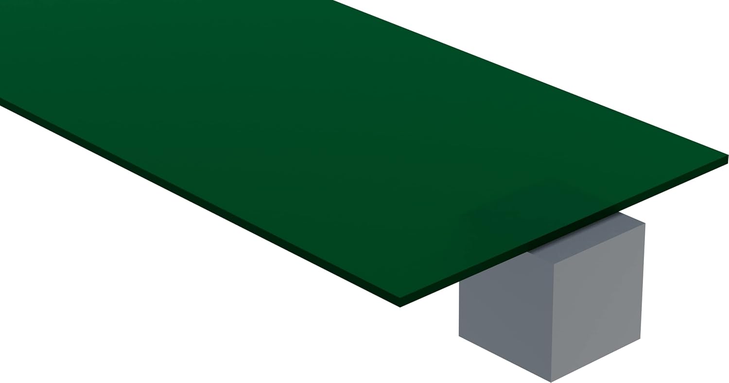 2108 Green, Translucent, Acrylic Sheet, 6MM (1/4) Thick, 12 W x 12 L (Pack of 2)