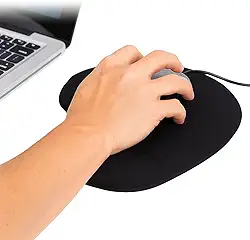 Mouse Pad Ergonômico com Apoio de Pulso em Gel 20×23 cm – Base Antiderrapante, Conforto e Redução de Cansaço para Home Office e Gaming
