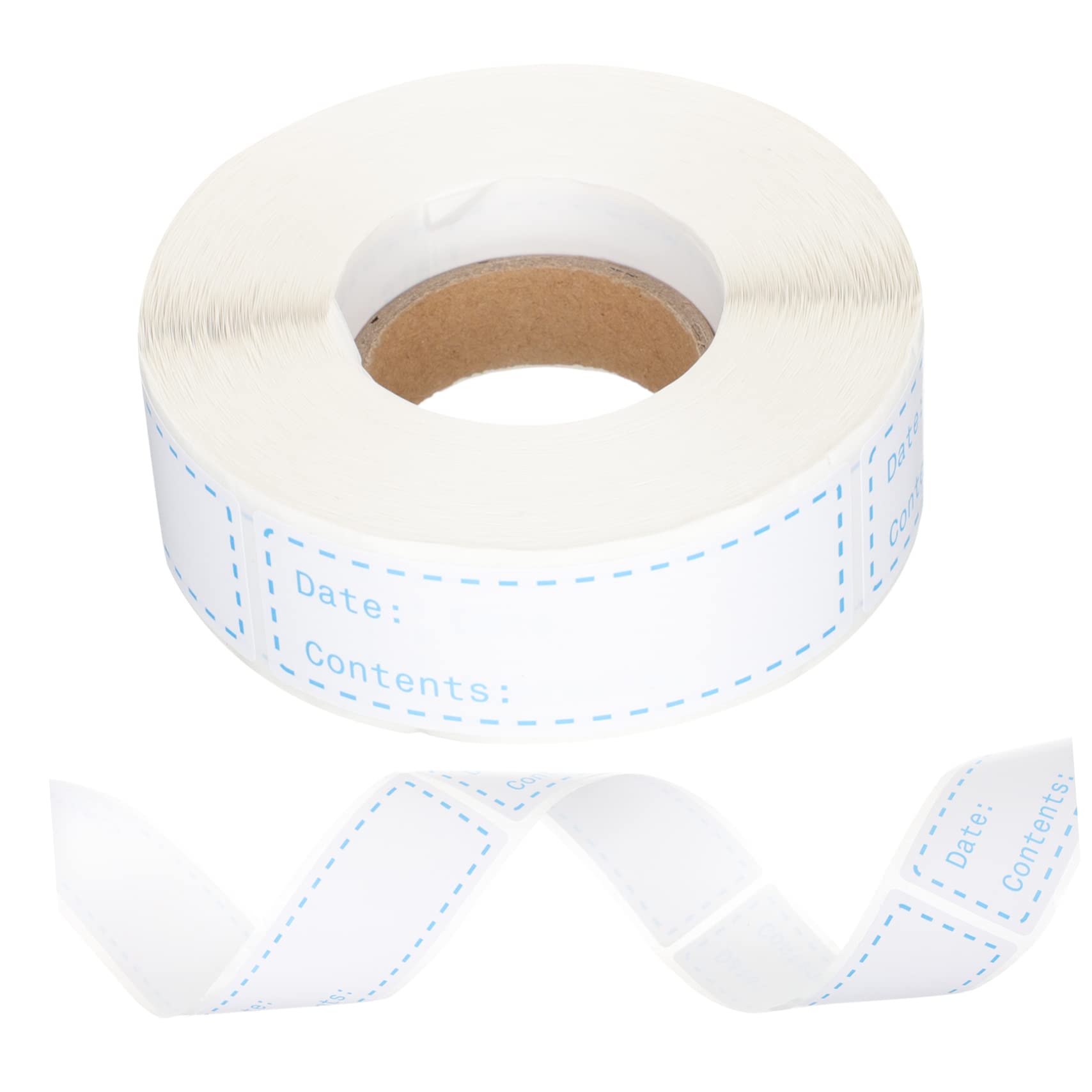 NUOBESTY Lot De 3 Étiquettes Autocollantes pour Réfrigérateur Faciles À Décoller pour Conserver Les Aliments pour Canettes Bocaux Bouteilles Cuisine Autocollants Amovibles 2 Rouleaux X 3