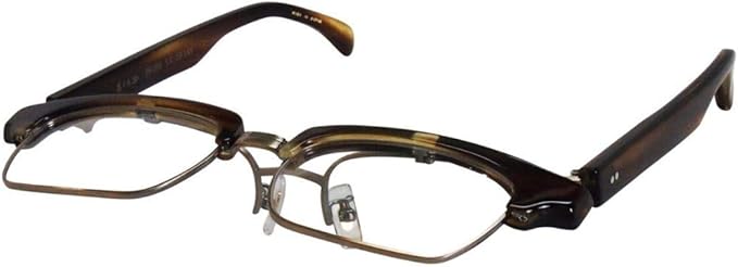 Amazon 鯖江 跳ね上げ メガネ ブランド 越前國 甚六作 Jn 050 4 53 ウェリントン ハバナ セルロイド 眼鏡 ファッション眼鏡 通販