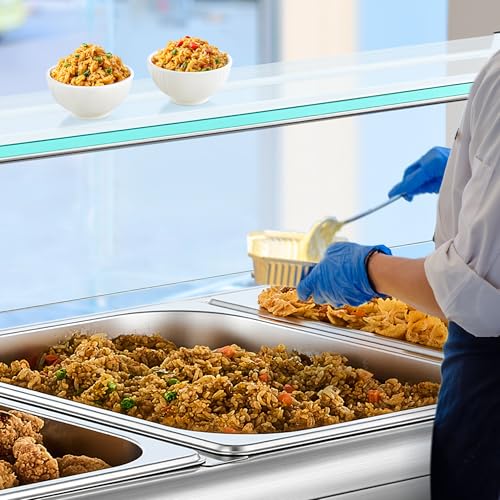 Chauffe-aliments électrique avec température réglable, arrêt automatique et vanne de vidange pour buffet, food truck et restauration