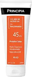 Protetor Solar Corporal Principia 24% Mix de Filtros UV + 2% Niacinamida FPS 45 PS-03 com 200ml
