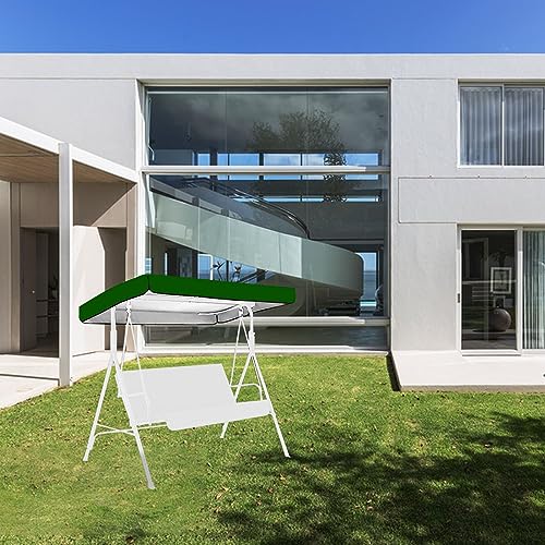 Exterior Swing Chair Canopy 190x132x1.5 cm/20cm Substituição Pátio Swing Chair Top Cover Impermeável