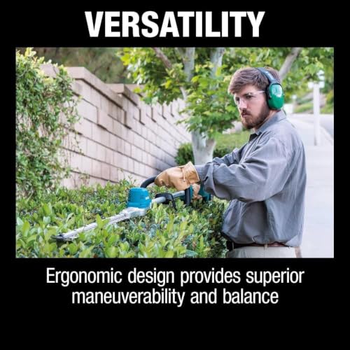 Image of Makita XNU02T Lithium-Ion Brushless Cordless (5.0Ah) 18V LXT 24 inch Pole Hedge Trimmer Kit, Teal