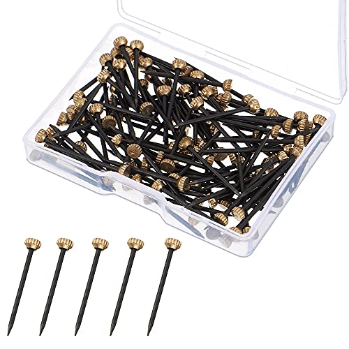 Clous de Suspension, 50 PCS Cintres Photo Clous Cintres Clous de Cadre Photo Picture Pins avec Boîte de Rangement en Plastique Petit Clou X Pointe Murale pour Cadre