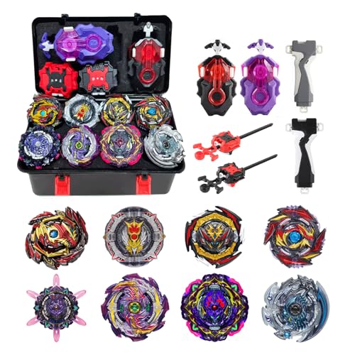 Netoke 8 in 1 Gyros Set, 4D Kampfkreisel Kreisel Battle mit Launcher Gyros,...