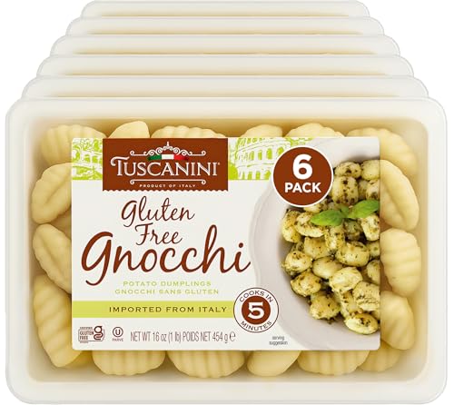 Tuscanini Gluten Free Potato Gnocchi, 16oz (6 Pack) | Imported